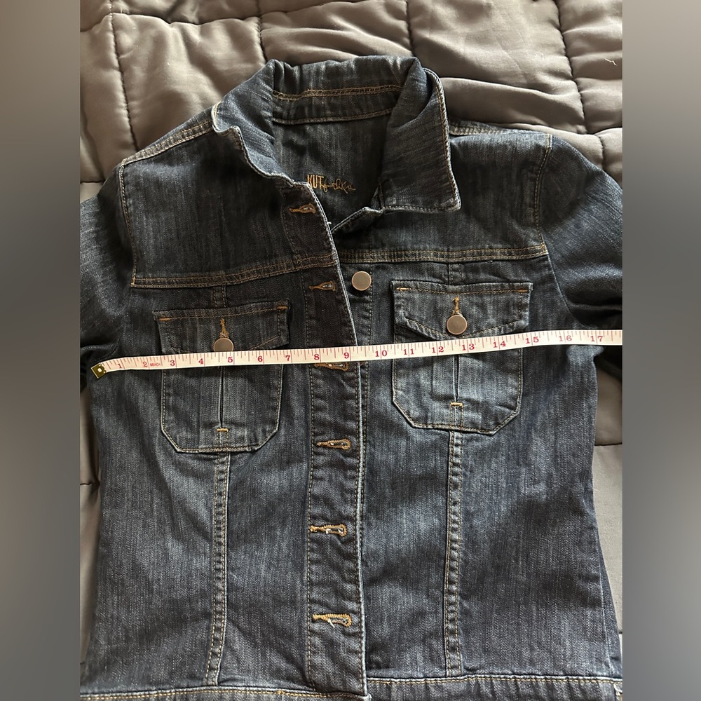 KUT from the Kloth | Cropped & Fitted Denim Jacket | M - Picture 12 of 12